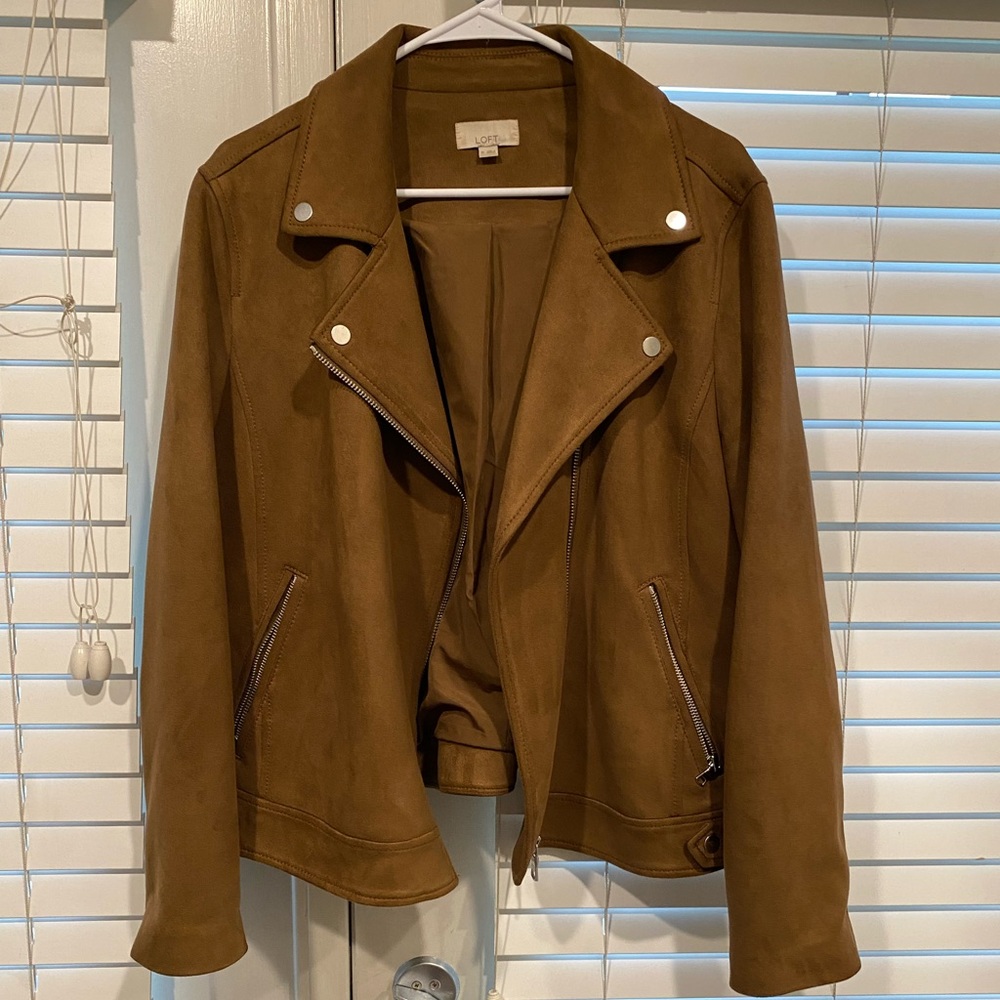 Women’s Tan Suede Jacket Size XL